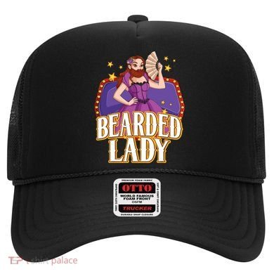 Bearded Lady Costume Circus Staff Carnival Lovers Hat