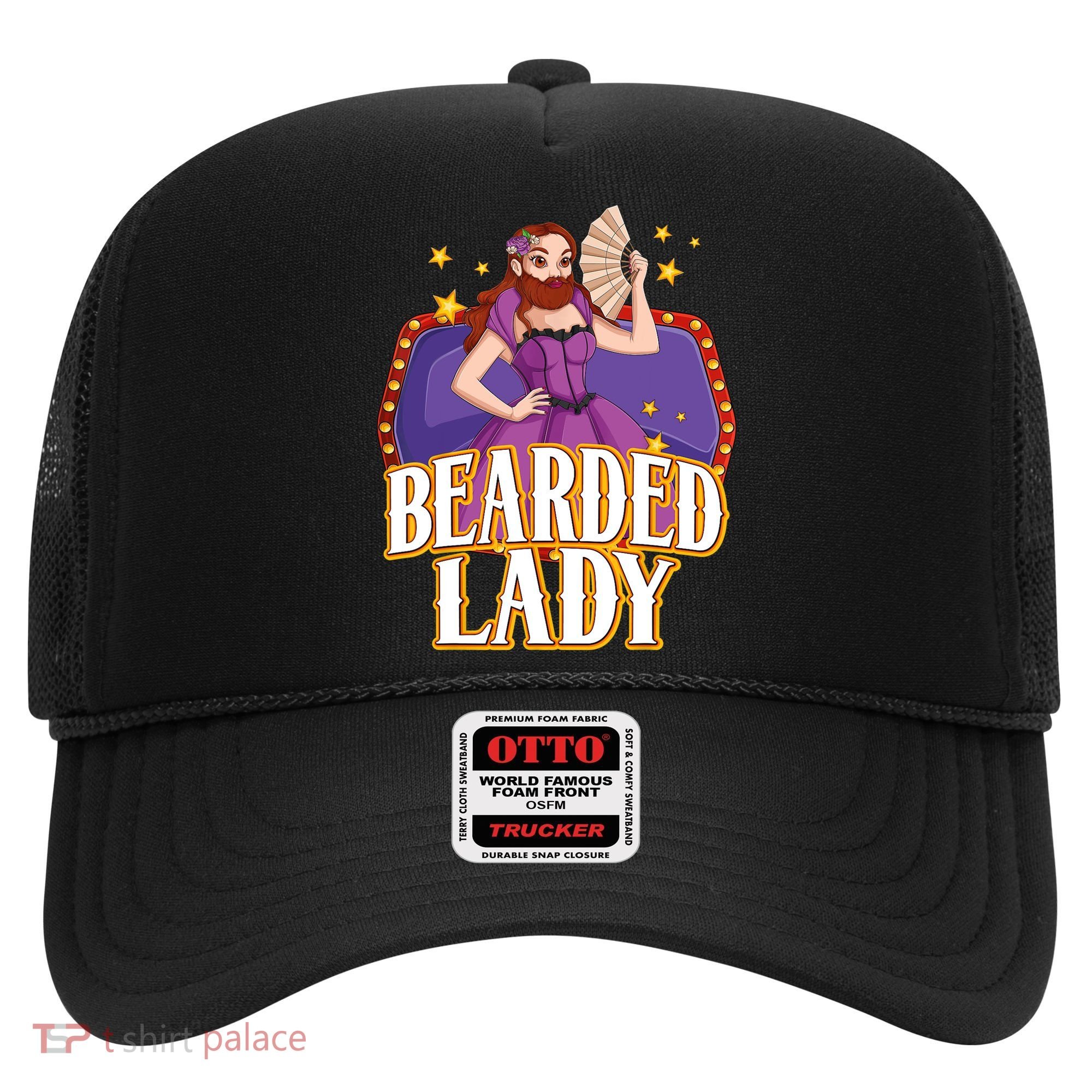 Bearded Lady Costume Circus Staff Carnival Lovers Hat
