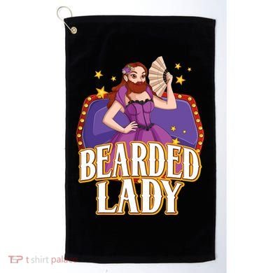 Bearded Lady Costume Circus Staff Carnival Lovers Golf Towel
