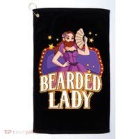 Bearded Lady Costume Circus Staff Carnival Lovers Golf Towel thumb 0