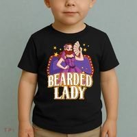 Bearded Lady Costume Circus Staff Carnival Lovers Toddler T-Shirt thumb 2