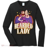 Bearded Lady Costume Circus Staff Carnival Lovers Women's Long Sleeve Shirt thumb 0