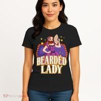 Bearded Lady Costume Circus Staff Carnival Lovers Women's T-Shirt thumb 4