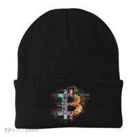 Bitcoin Logo Crypto Trader Investor Cryptocurrency Btc Beanie thumb 0