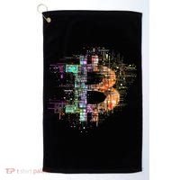 Bitcoin Logo Crypto Trader Investor Cryptocurrency Btc Golf Towel thumb 0