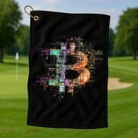 Bitcoin Logo Crypto Trader Investor Cryptocurrency Btc Golf Towel thumb 1