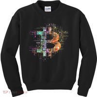 Bitcoin Logo Crypto Trader Investor Cryptocurrency Btc Kids Sweatshirt thumb 0