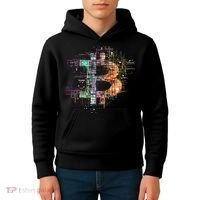 Bitcoin Logo Crypto Trader Investor Cryptocurrency Btc Kids Hoodie thumb 4