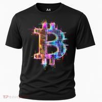 Bitcoin Logo Crypto Trader Investor Cryptocurrency BTC Cooling Performance Crew T-Shirt thumb 0