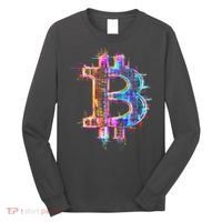 Bitcoin Logo Crypto Trader Investor Cryptocurrency BTC Long Sleeve Shirt thumb 0