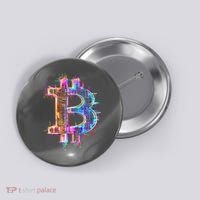 Bitcoin Logo Crypto Trader Investor Cryptocurrency BTC Button thumb 0