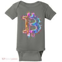 Bitcoin Logo Crypto Trader Investor Cryptocurrency BTC Baby Bodysuit thumb 0