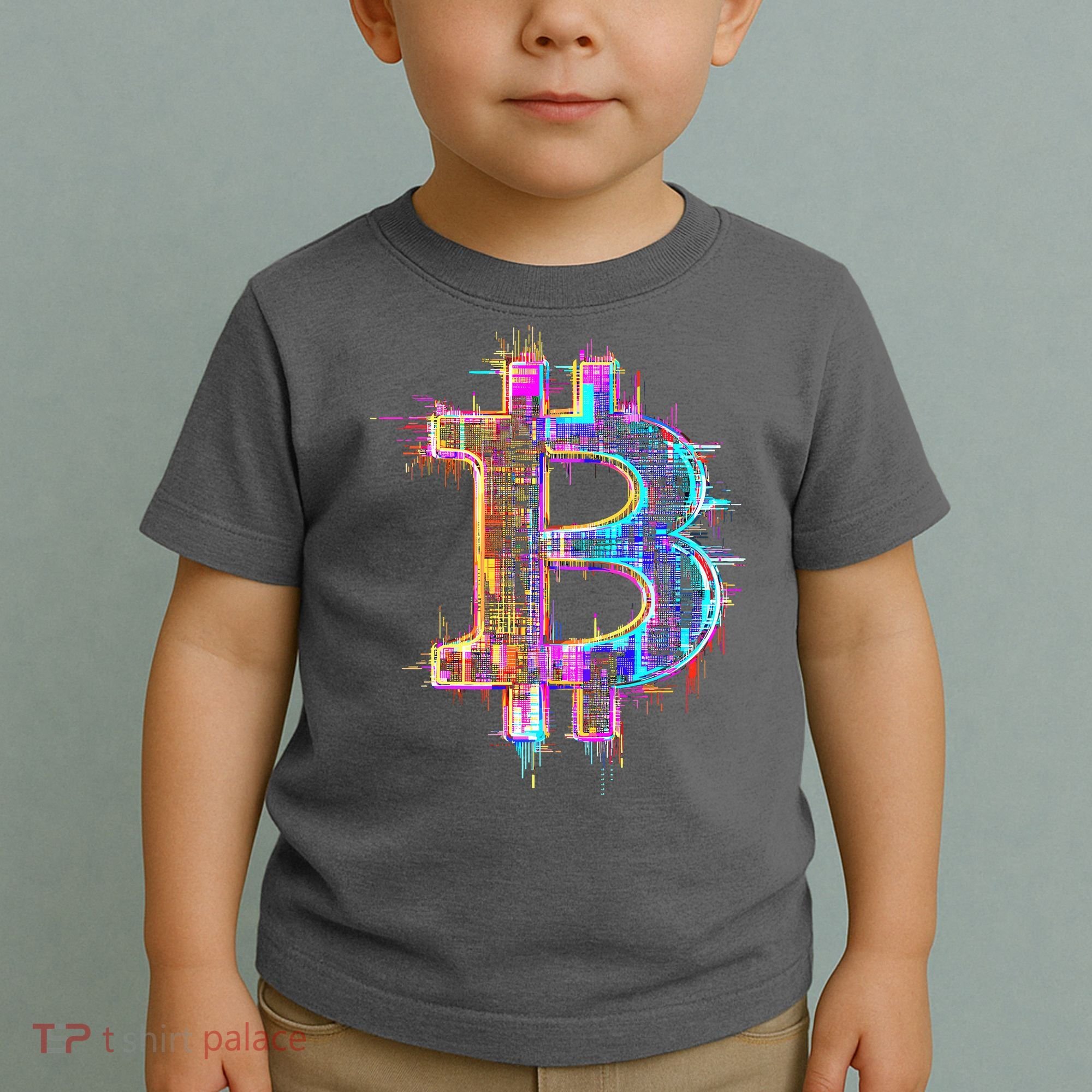 Bitcoin Logo Crypto Trader Investor Cryptocurrency BTC Toddler T-Shirt