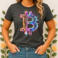 Bitcoin Logo Crypto Trader Investor Cryptocurrency BTC Women's T-Shirt thumb 2