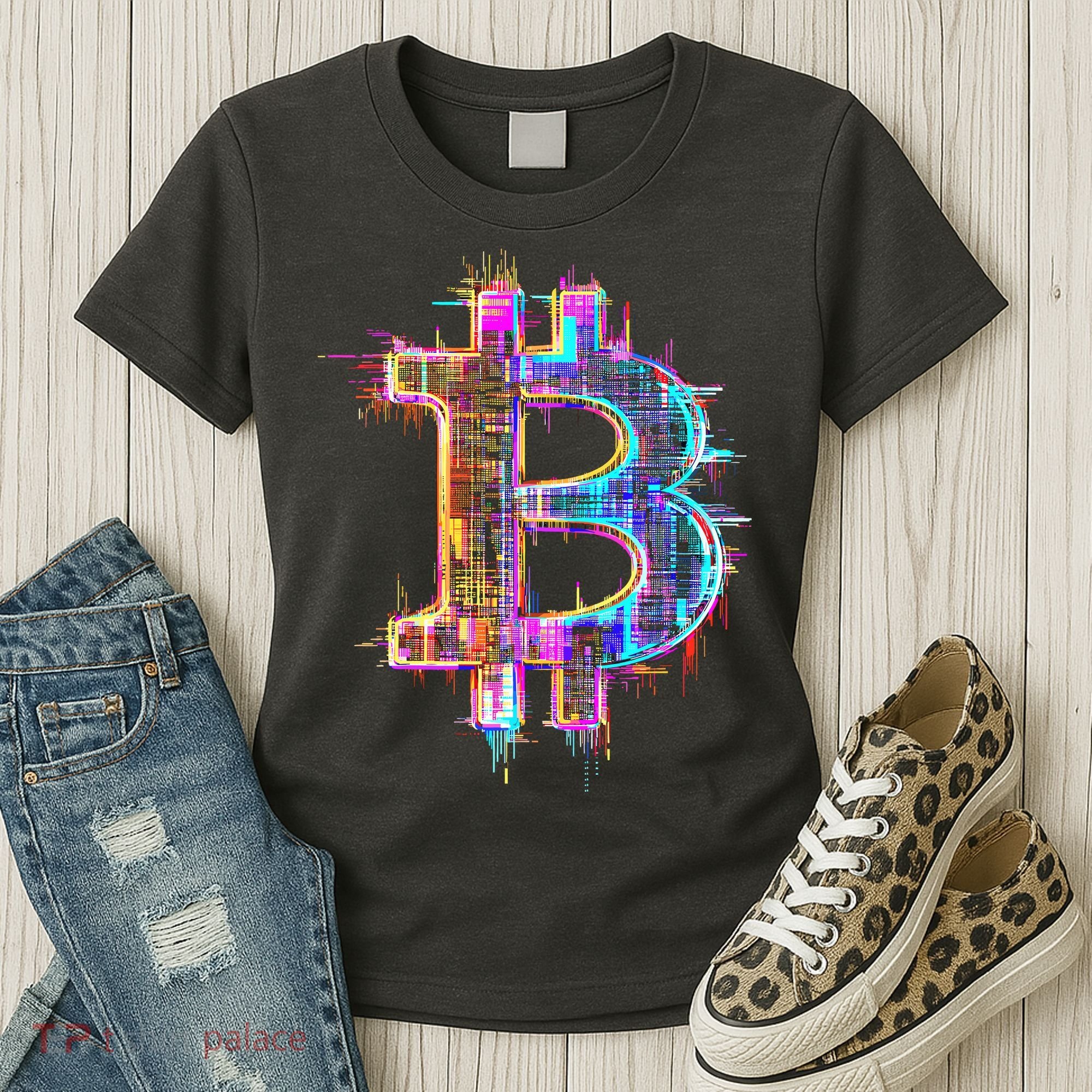 Bitcoin Logo Crypto Trader Investor Cryptocurrency BTC Women's T-Shirt