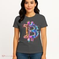 Bitcoin Logo Crypto Trader Investor Cryptocurrency BTC Women's T-Shirt thumb 4