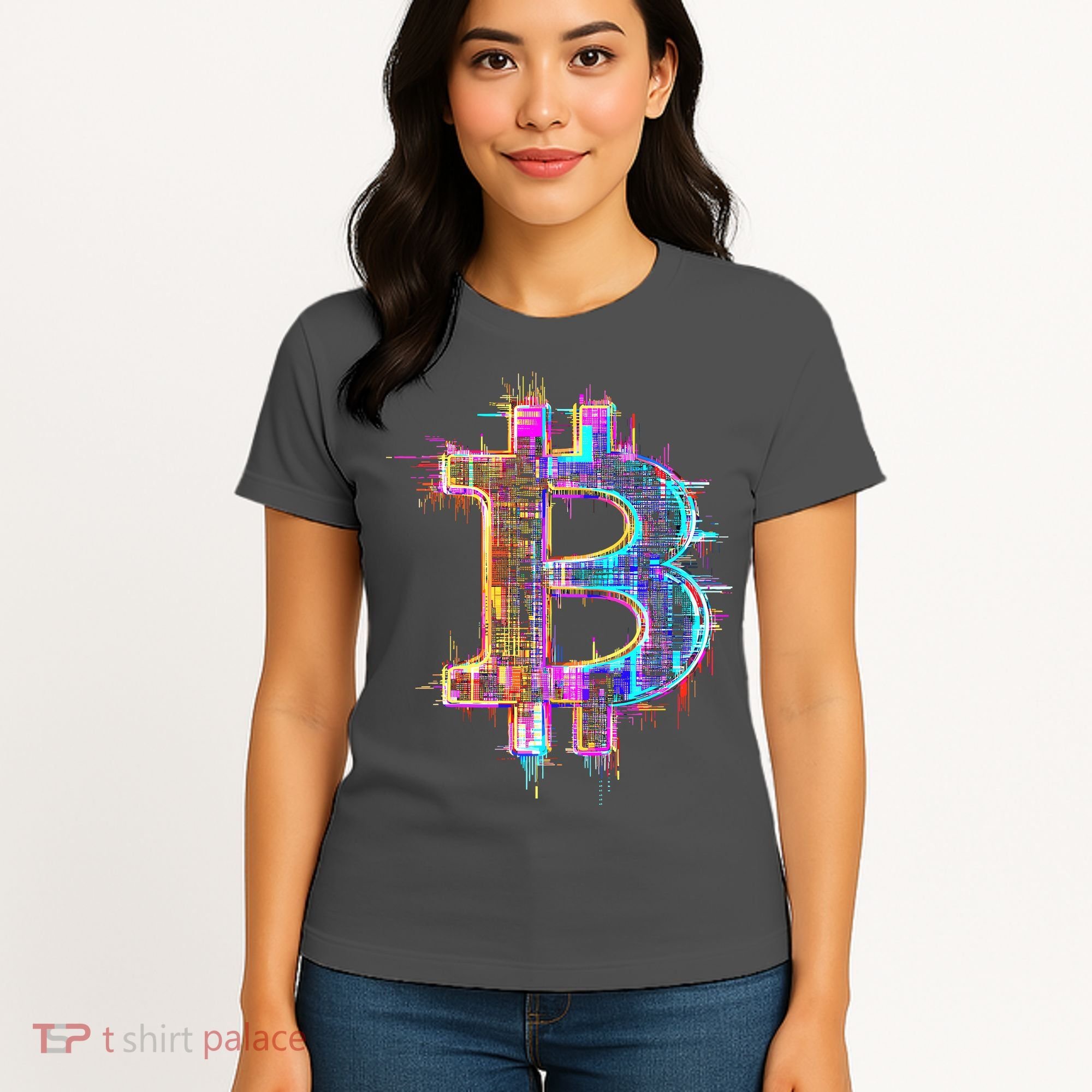 Bitcoin Logo Crypto Trader Investor Cryptocurrency BTC Women's T-Shirt