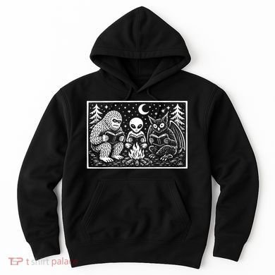 Book Lover Cryptid Club Reader Gift Hoodie