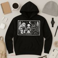 Book Lover Cryptid Club Reader Gift Hoodie thumb 3
