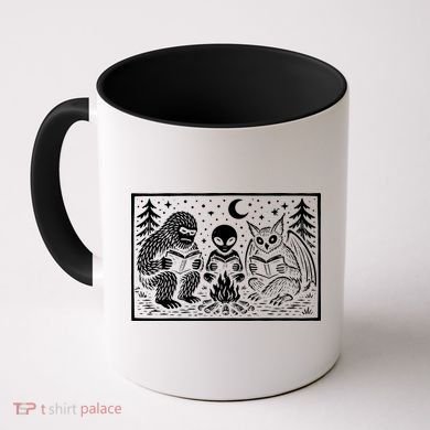 Book Lover Cryptid Club Reader Gift Coffee Mug