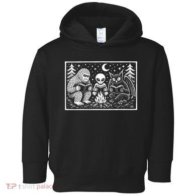 Book Lover Cryptid Club Reader Gift Toddler Hoodie