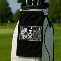 Book Lover Cryptid Club Reader Gift Golf Towel thumb 2