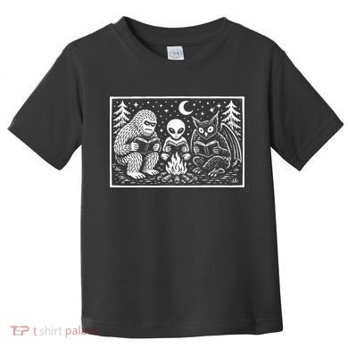 Book Lover Cryptid Club Reader Gift Toddler T-Shirt