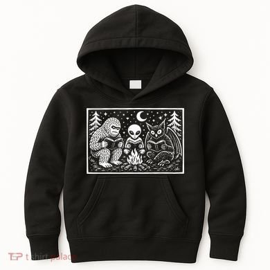Book Lover Cryptid Club Reader Gift Kids Hoodie