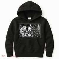 Book Lover Cryptid Club Reader Gift Kids Hoodie thumb 0