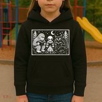 Book Lover Cryptid Club Reader Gift Kids Hoodie thumb 3
