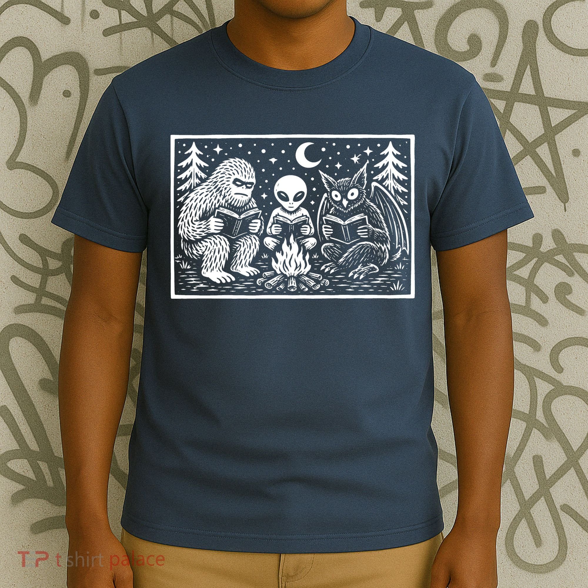 Book Lover Cryptid Club Reader Gift T-Shirt