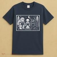 Book Lover Cryptid Club Reader Gift T-Shirt thumb 4