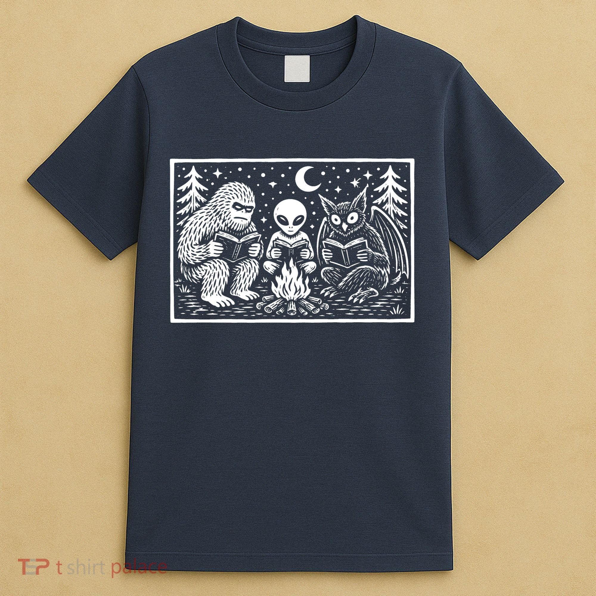 Book Lover Cryptid Club Reader Gift T-Shirt