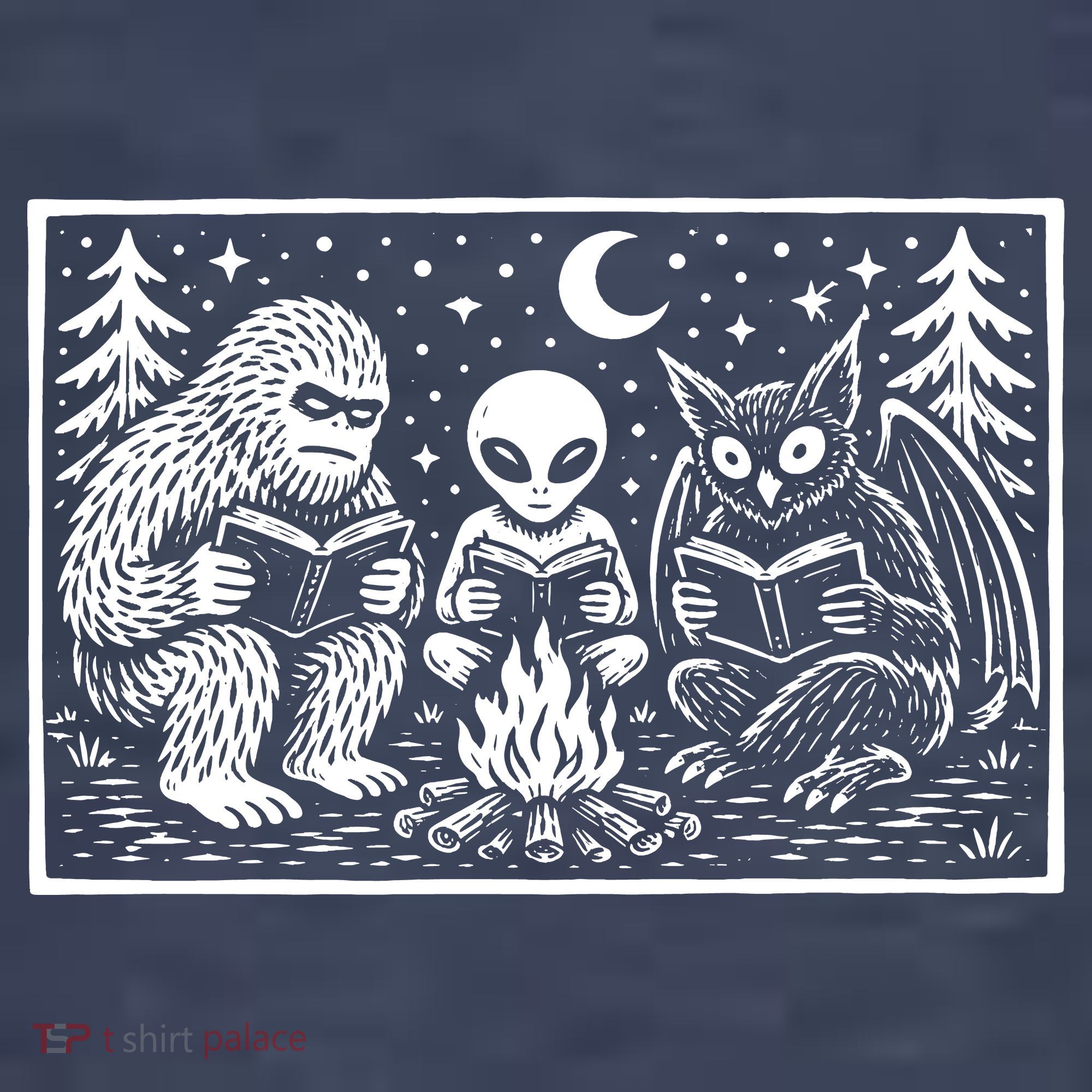 Book Lover Cryptid Club Reader Gift T-Shirt