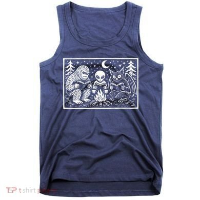 Book Lover Cryptid Club Reader Gift Tank Top