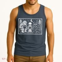 Book Lover Cryptid Club Reader Gift Tank Top thumb 3