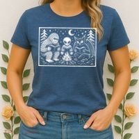 Book Lover Cryptid Club Reader Gift Women's T-Shirt thumb 2