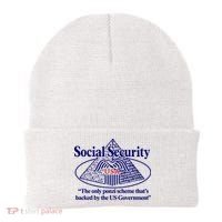 Barely Legal Clothing Social Security The Only Ponzi Scheme ThatS Backed By The Beanie thumb 0