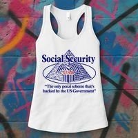 Barely Legal Clothing Social Security The Only Ponzi Scheme ThatS Backed By The Women's Tank Top thumb 3