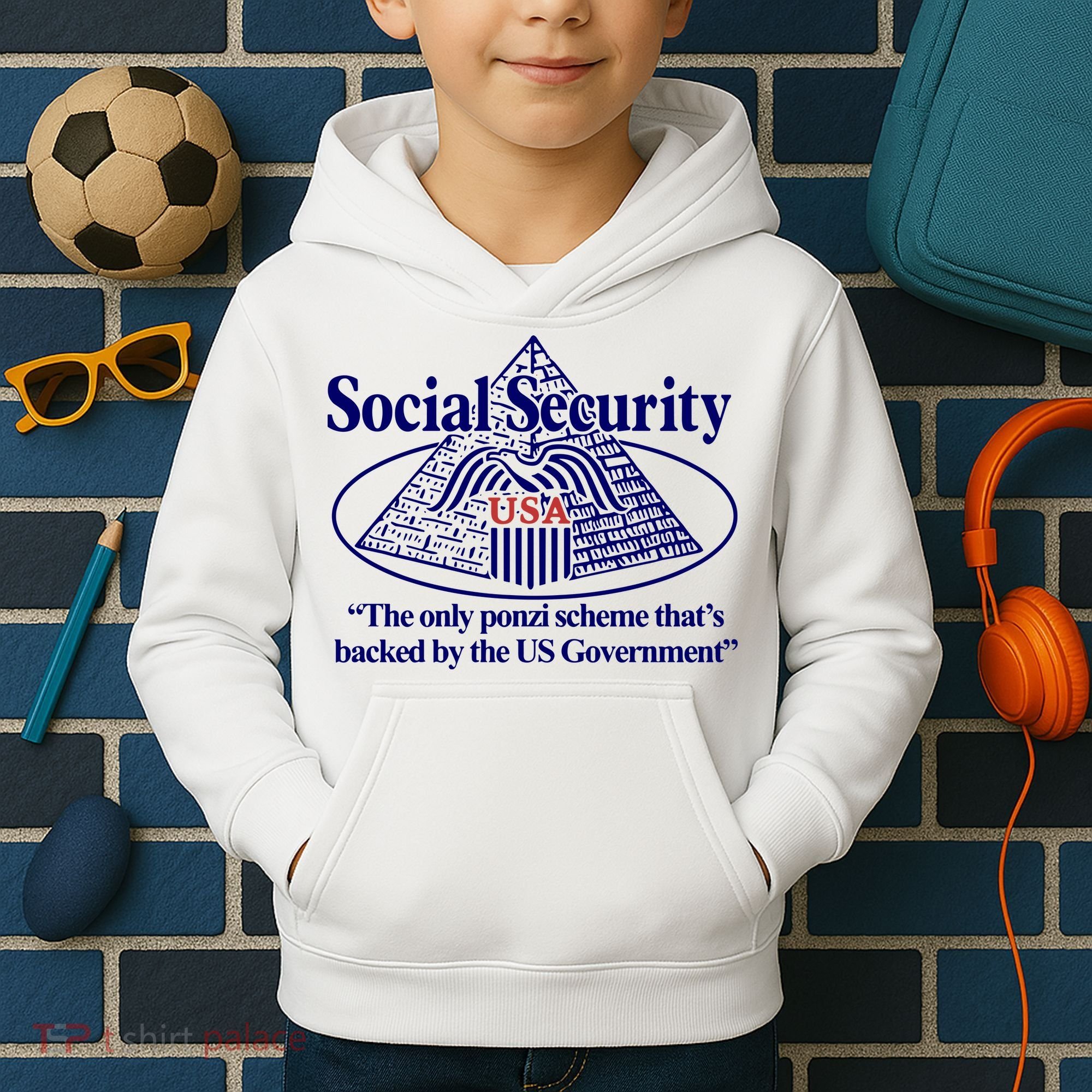 Barely Legal Clothing Social Security The Only Ponzi Scheme ThatS Backed By The Kids Hoodie