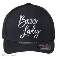 Boss Lady Cute S Trendy For Bosses Day Flexfit Unipanel Trucker Cap thumb 0