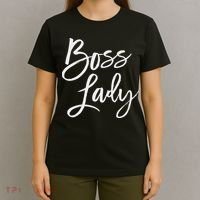 Boss Lady Cute S Trendy For Bosses Day T-Shirt thumb 4