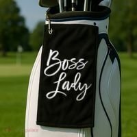 Boss Lady Cute S Trendy For Bosses Day Golf Towel thumb 2