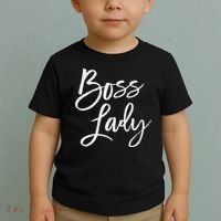 Boss Lady Cute S Trendy For Bosses Day Toddler T-Shirt thumb 2