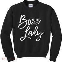 Boss Lady Cute S Trendy For Bosses Day Kids Sweatshirt thumb 0