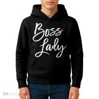 Boss Lady Cute S Trendy For Bosses Day Kids Hoodie thumb 4