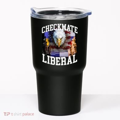 Barely Legal Clothing Checkmate Liberal Tumbler