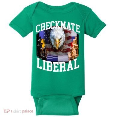 Barely Legal Clothing Checkmate Liberal Baby Bodysuit