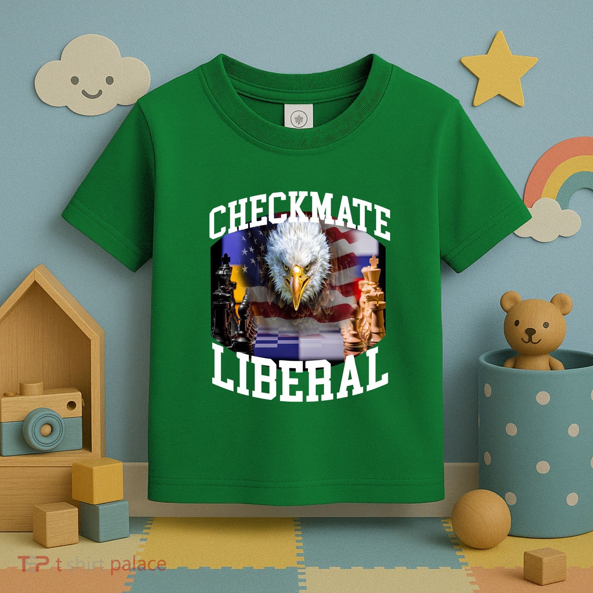 Barely Legal Clothing Checkmate Liberal Toddler T-Shirt