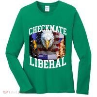 Barely Legal Clothing Checkmate Liberal Women's Long Sleeve Shirt thumb 0